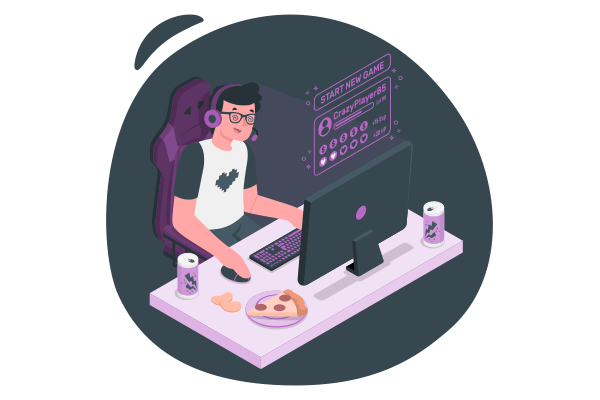 vício em jogos de computador e celular